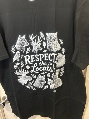 Respect the locals wildlife tee